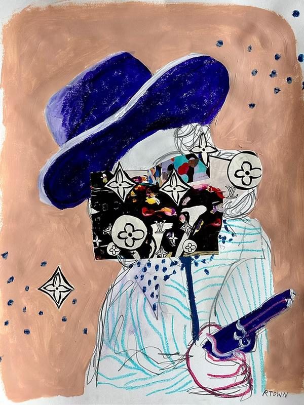 Bonnie, Mixed Media Painting