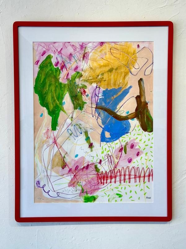 Cheerful Demeanor, Mixed Media Painting