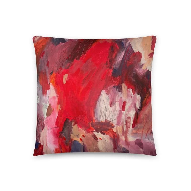 Cherry Bomb Pillow, Fiber — Throw Pillow