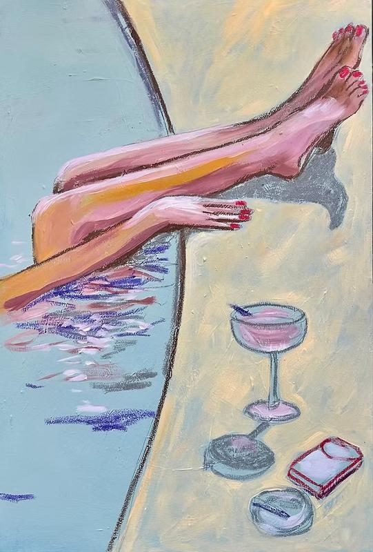 If You Need to Reach Me, Don’t, Mixed Media Painting