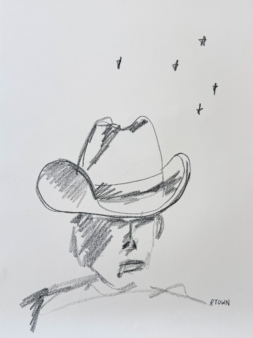Midnight Toker, Graphite & Charcoal