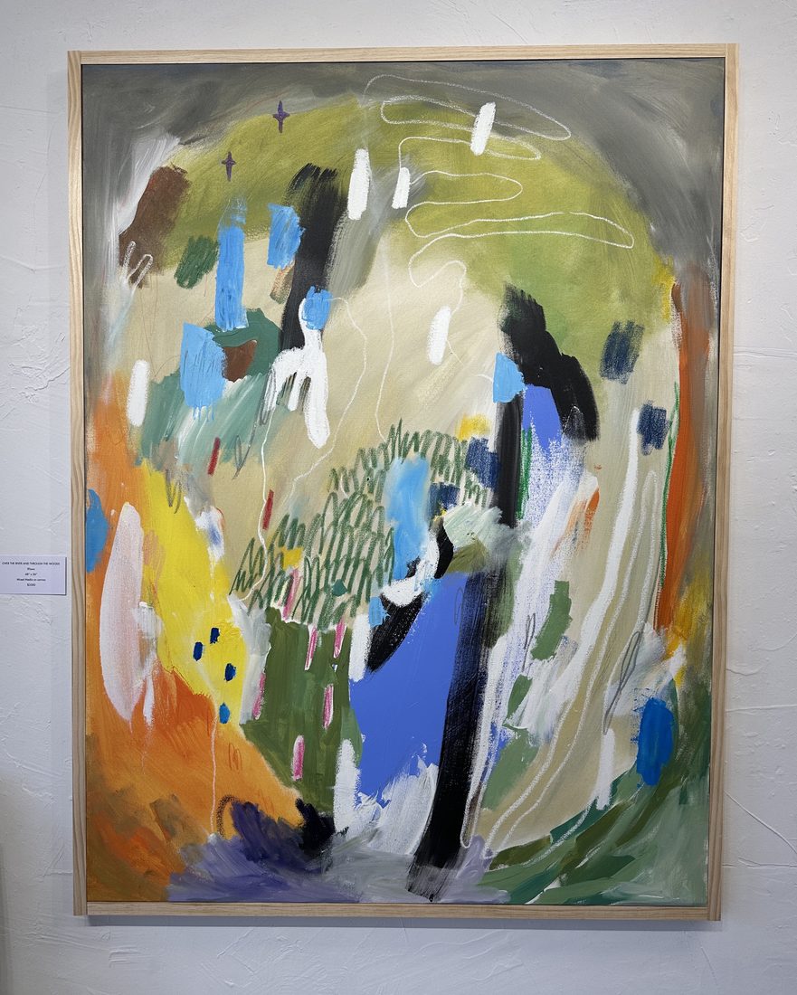 Over the River and Thru the Woods, Mixed Media Painting