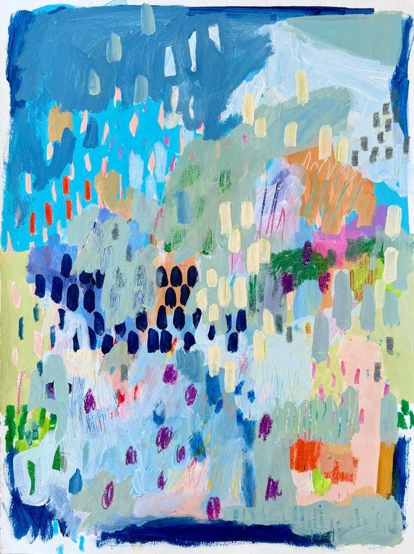 Repetitive Joy, Mixed Media Painting