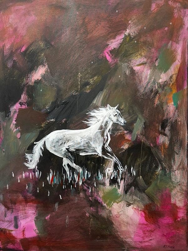 To Your Inner Cowgirl, Mixed Media Painting